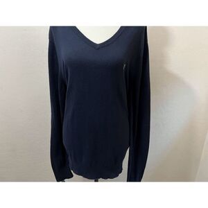 American Eagle Black Sweater size M.100% cotton Classic fit V Neck Sweater